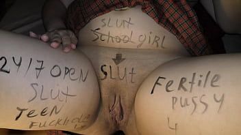 Reproduzir Minha colegial peituda coberta de corpo sujo escrito antes de foder - Milky Mari