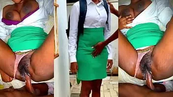 Play 18y student in uniform visited boyfriend with hairy pussy during class hours( full video on xred)