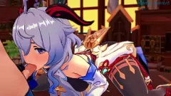 Reproducir Ganyu de Genshin Impact se vuelve intercrural en animación 3D